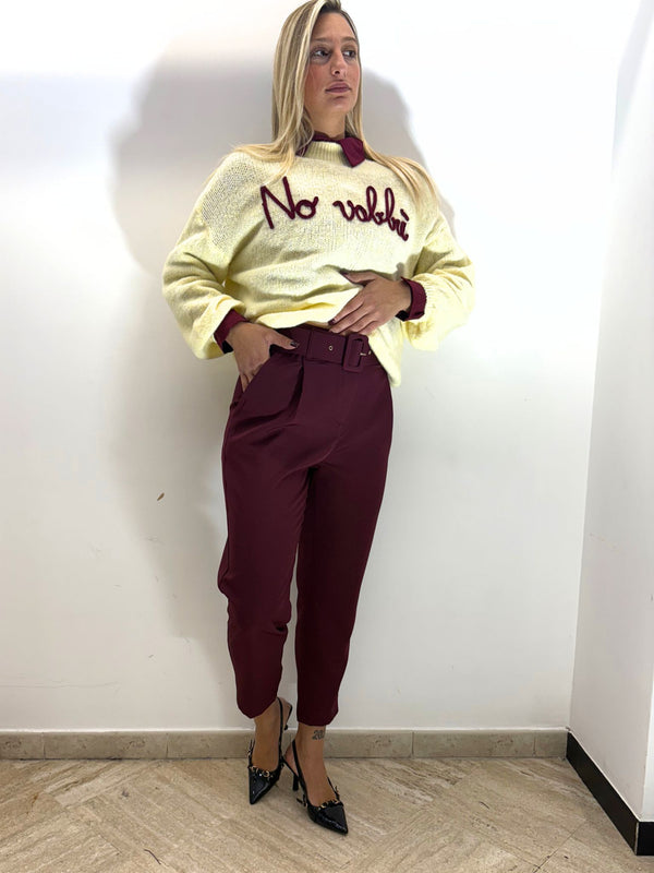 Pantalone SOFIA bordeaux