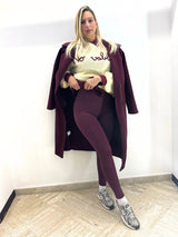 Cappotto doppiopetto bordeaux