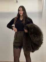 Pantaloncini con ricamo