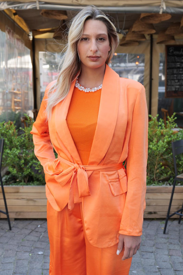 Tailleur AMOUR slim arancione