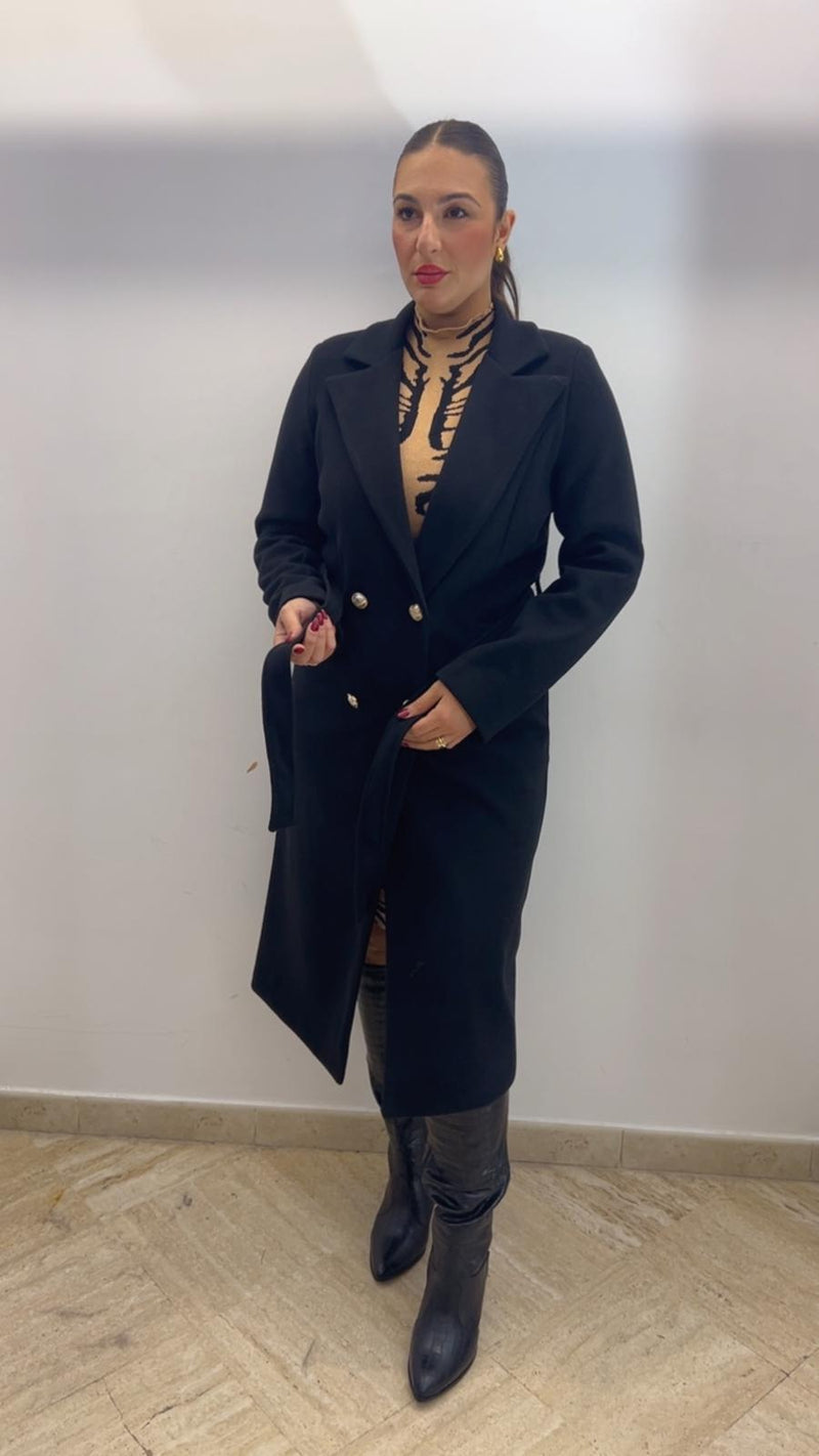 Cappotto BOTTON ORO nero